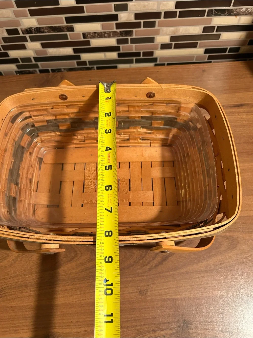 Vintage Longaberger Holiday Cheer Collection Rectangular Picnic Basket
